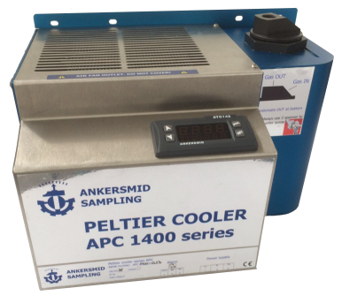 Strong industrial Modular Peltier gas cooler, ambient to 45 ° C 1 or 2 heat exchangers (modular) 